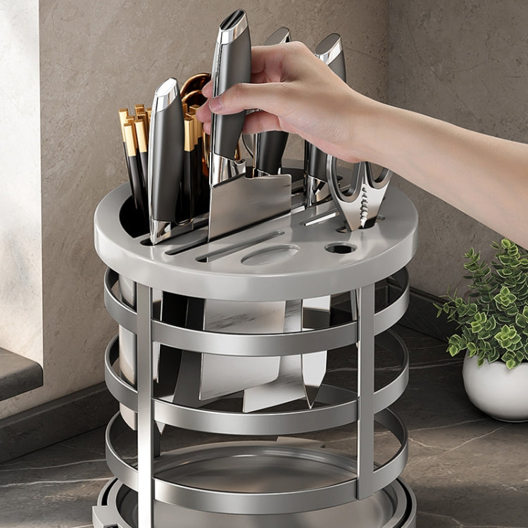 Organizzatore coltelli e bacchette cucina con drenaggio