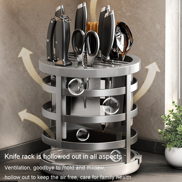 Organizzatore coltelli e bacchette cucina con drenaggio