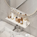Scaffale per rubinetto bagno in acciaio 30-50 cm