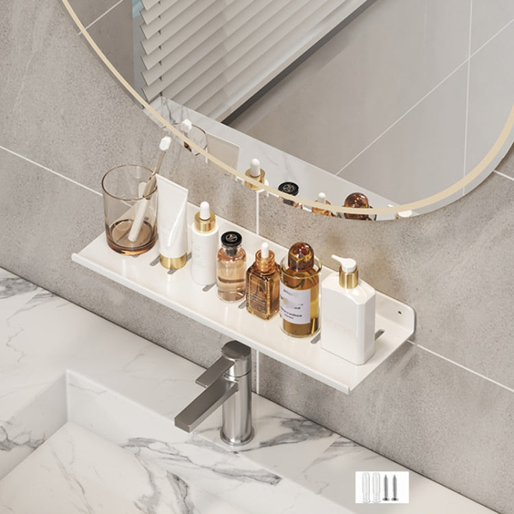 Scaffale per rubinetto bagno in acciaio 30-50 cm