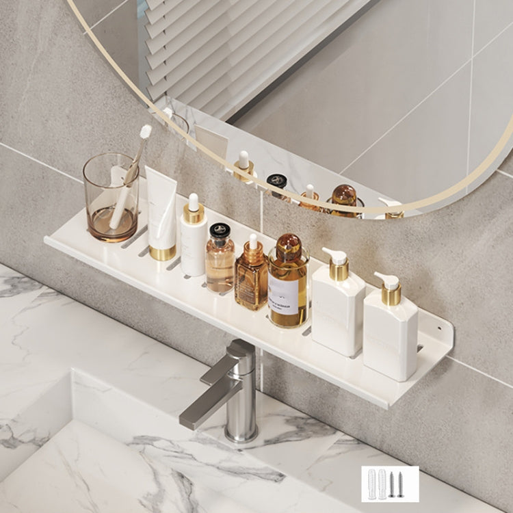 Scaffale per rubinetto bagno in acciaio 30-50 cm