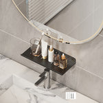Scaffale per rubinetto bagno in acciaio 30-50 cm