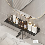 Scaffale per rubinetto bagno in acciaio 30-50 cm