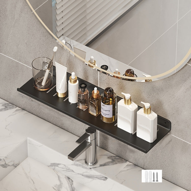 Scaffale per rubinetto bagno in acciaio 30-50 cm