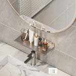 Scaffale per rubinetto bagno in acciaio 30-50 cm