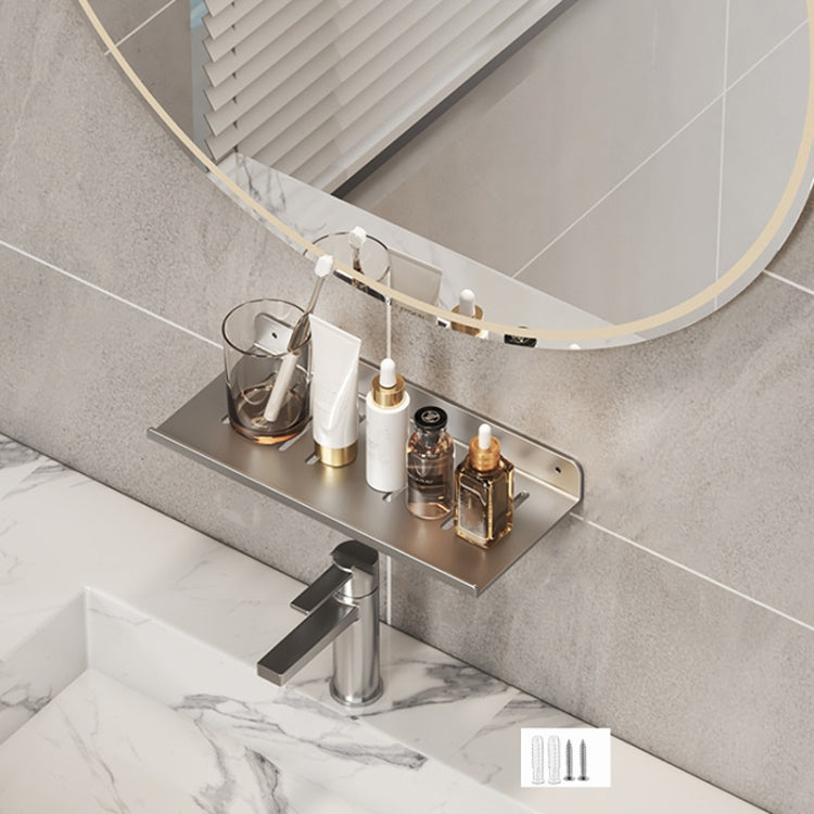 Scaffale per rubinetto bagno in acciaio 30-50 cm