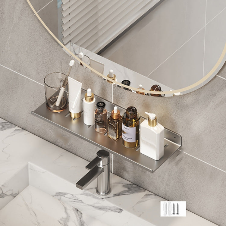 Scaffale per rubinetto bagno in acciaio 30-50 cm