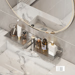 Scaffale per rubinetto bagno in acciaio 30-50 cm