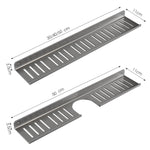 Scaffale per rubinetto bagno in acciaio 30-50 cm