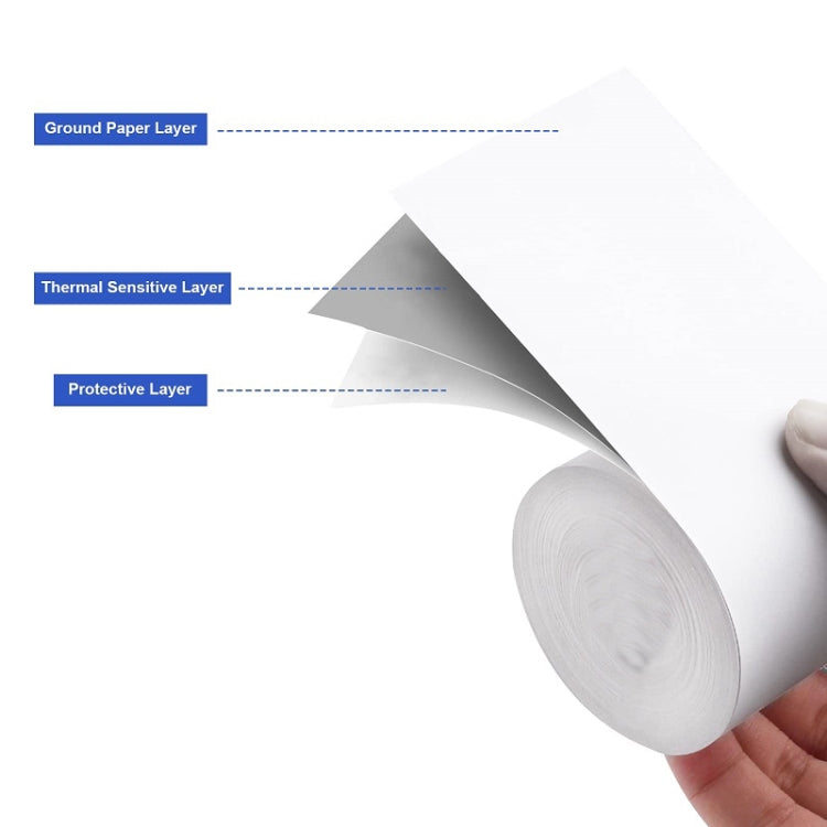Carta termica 57x50 mm per ricevute da cucina