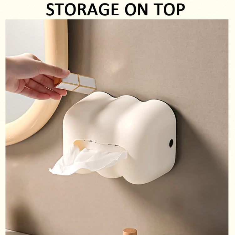 Porta tovaglioli in plastica da parete stile crema