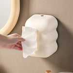 Porta tovaglioli in plastica da parete stile crema