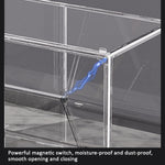 Espositore trasparente magnetico portaoggetti impilabile