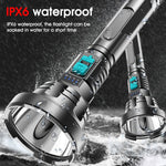 Torcia LED ricaricabile USB luce forte IPX6