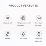 Auricolare Bluetooth wireless con riduzione rumore HiFi