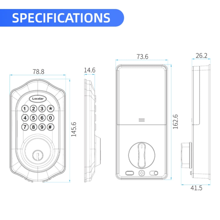 Serratura elettronica intelligente con password e Bluetooth
