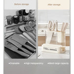 Tagliere portacoltelli da cucina 2 in 1 crema