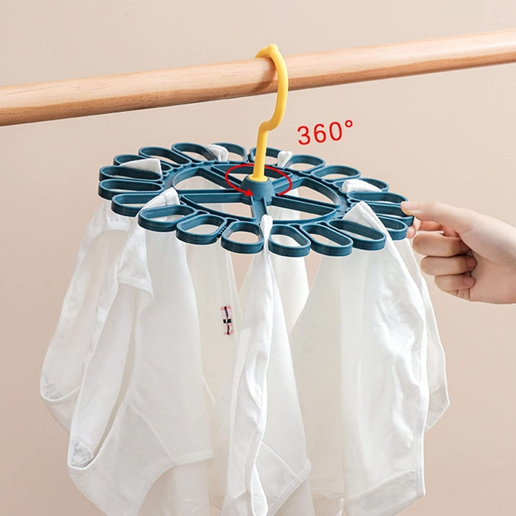 Appendiabiti ruotabile 360° con 20 clip per calzini
