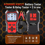 KONNWEI Tester per relè auto 2 in 1 e tester per batterie, KW371