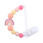 Clip ciuccio con catenella antigoccia in silicone