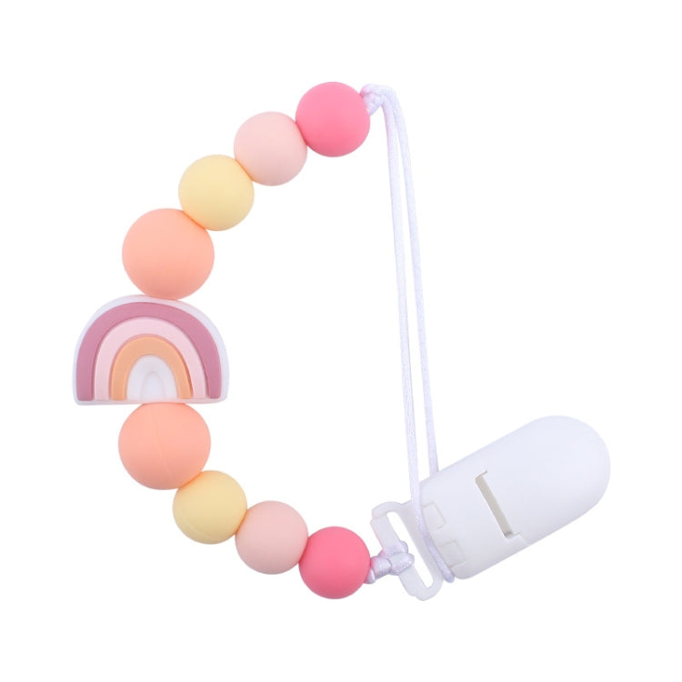 Clip ciuccio con catenella antigoccia in silicone