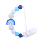 Clip ciuccio con catenella antigoccia in silicone