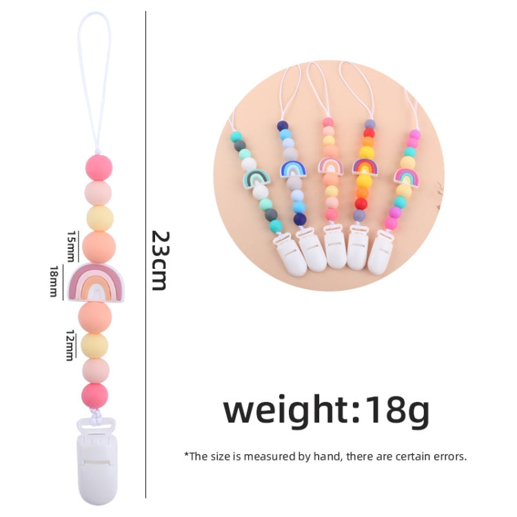 Clip ciuccio con catenella antigoccia in silicone