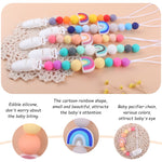Clip ciuccio con catenella antigoccia in silicone