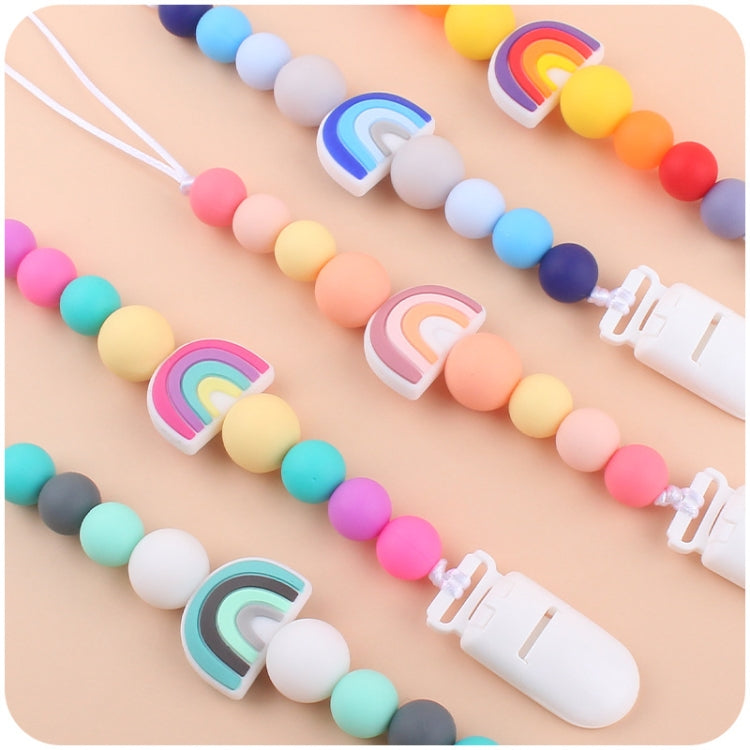 Clip ciuccio con catenella antigoccia in silicone
