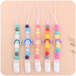Clip ciuccio con catenella antigoccia in silicone