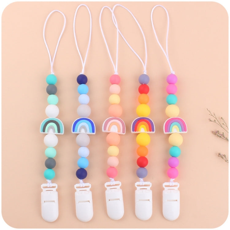 Clip ciuccio con catenella antigoccia in silicone
