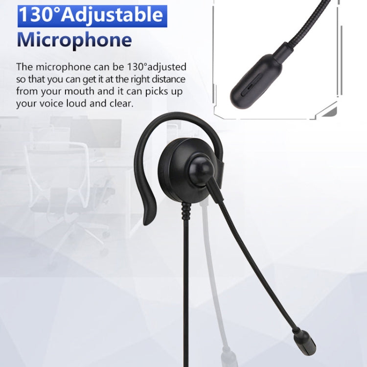 SOYTO SY227 Cuffia con gancio per l'orecchio dell'operatore monolaterale Cuffia per computer con cavo, Separation USB Wire Control