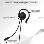 SOYTO SY227 Cuffia con gancio per l'orecchio dell'operatore monolaterale Cuffia per computer con cavo, Separation USB Wire Control