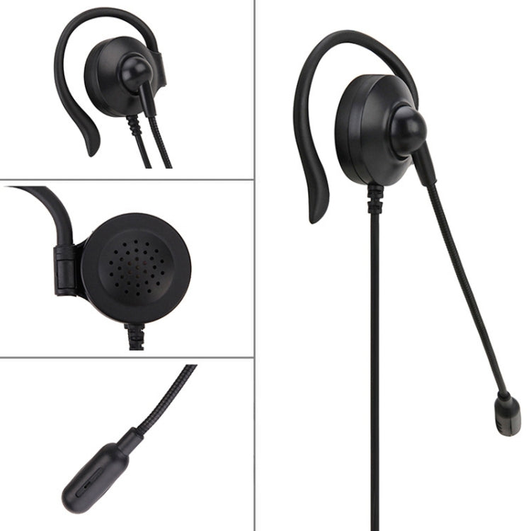 SOYTO SY227 Cuffia con gancio per l'orecchio dell'operatore monolaterale Cuffia per computer con cavo, Separation USB Wire Control