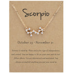 Collana 12 segni zodiacali con strass e ciondolo