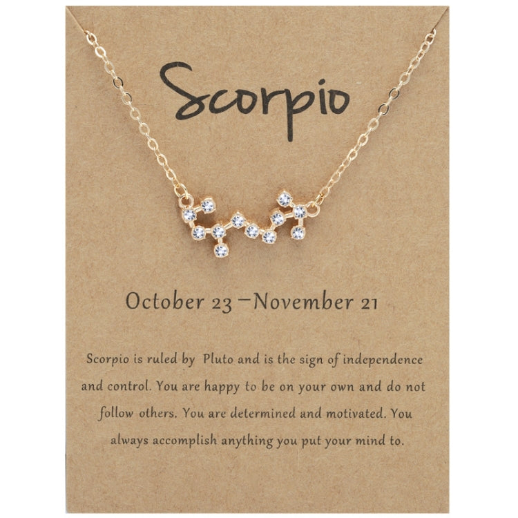 Collana 12 segni zodiacali con strass e ciondolo