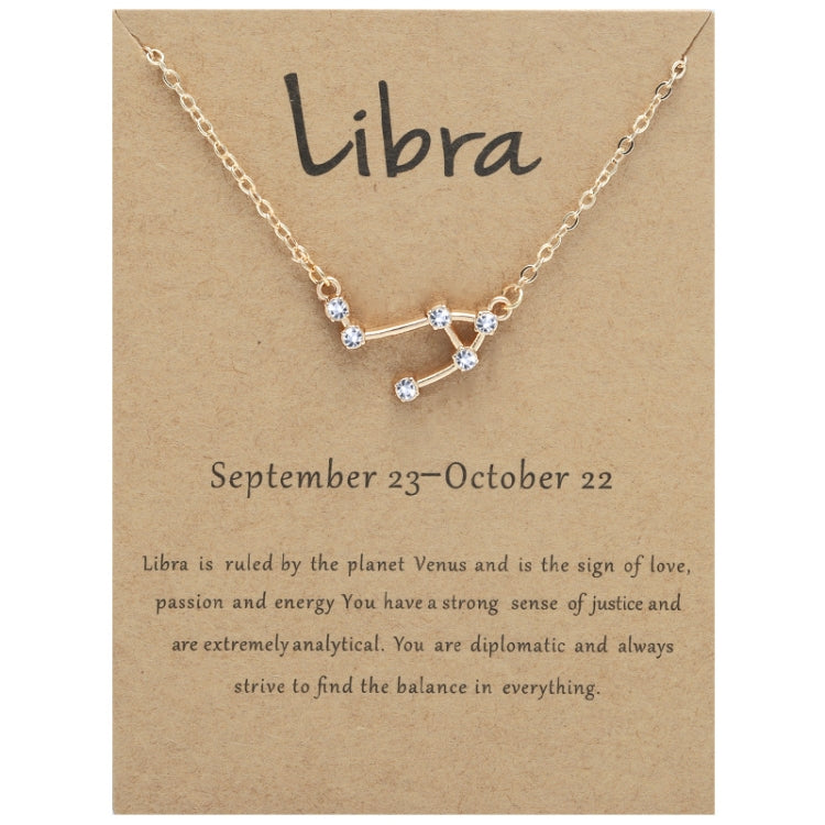 Collana 12 segni zodiacali con strass e ciondolo