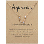 Collana 12 segni zodiacali con strass e ciondolo