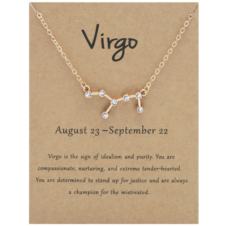Collana 12 segni zodiacali con strass e ciondolo