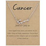 Collana 12 segni zodiacali con strass e ciondolo
