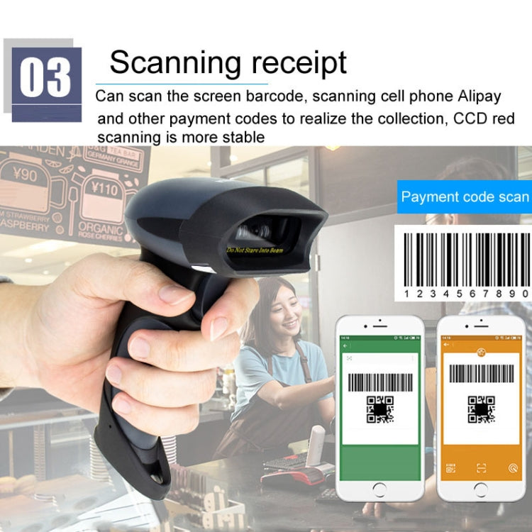NETUM Scanner portatile a luce rossa wired e wireless