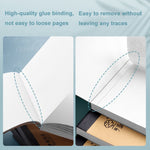 Libro 100 pagine con colla per rilegatura bozze