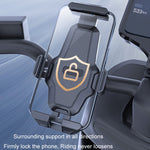 Supporto per cellulare da bicicletta con chiusura automatica