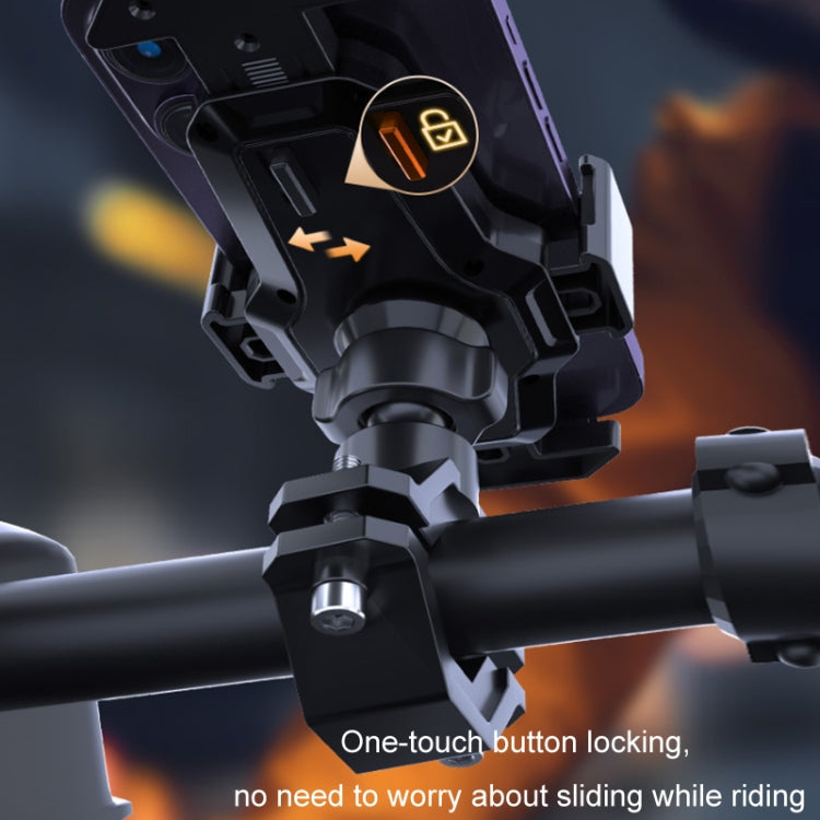 Supporto per cellulare da bicicletta con chiusura automatica