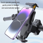 Supporto per cellulare da bicicletta con chiusura automatica