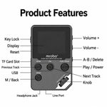 mrobo Bluetooth 1.8 Inch HIFI MP3 Player Metal High Sound Quality Lossless Music Player, Support TF Card / FM / E-Book, 8GB Bluetooth, 16GB Bluetooth, 32GB Bluetooth, 64GB Bluetooth, 128G Bluetooth