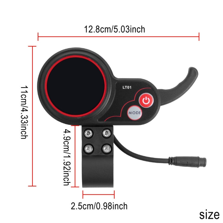 Display strumento LT01 6 pin per scooter Kaabo Mantis