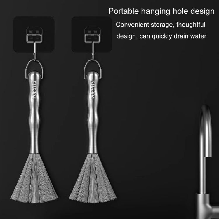 Spazzola pulizia acciaio inox 304 per cucina 25.5cm