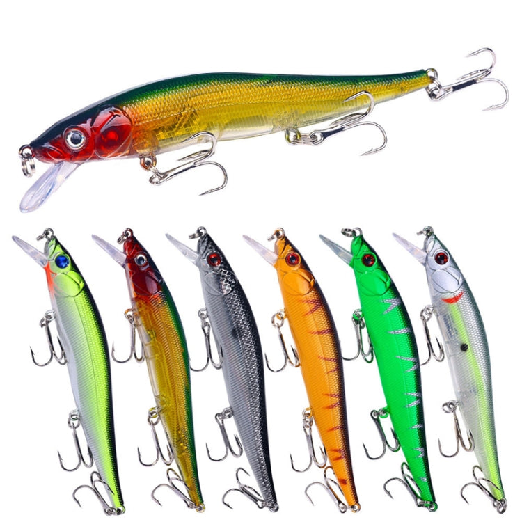 Set 6 esche da pesca Minnow dure 12cm 13.6g HENGJIA