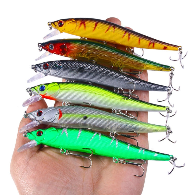 Set 6 esche da pesca Minnow dure 12cm 13.6g HENGJIA